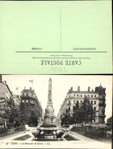 733602 France Lyon Monument de Carnot pub LL 38