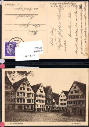 733660 Herrenberg Marktplatz Apotheke am Marktplatz LH Böblingen gel Kemnat Kr. Esslingen