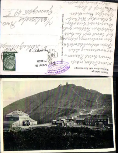 733690 Ehemalige Riesengebirge Schlesierhaus Schneekoppe Pec pod Sněžkou
