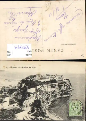 734743 Monaco Monte-Carlo Le Rocher la Ville