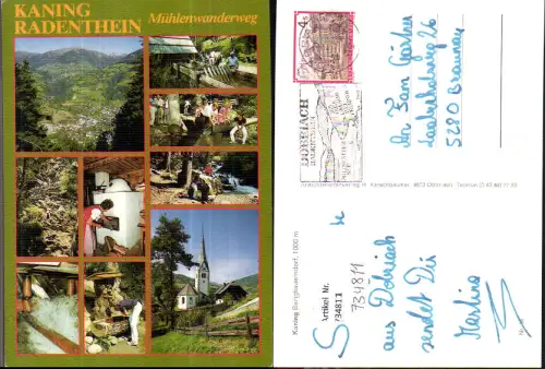 734811 Mehrbild AK Radenthein Kaning Bergbauernhof Mühlenwanderweg