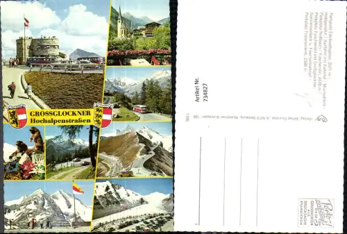 734827 Mehrbild AK Heiligenblut a. Großglockner Großglockner-Hochalpenstraße Bus Murmeltiere Kirche