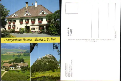 734832 Mehrbild AK St Veit an der Glan Landgasthaus Ranner Mairist b. St Veit