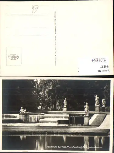 734857 Foto AK München Munich Schloss Nymphenburg Spiegelkaskaden Brunnen