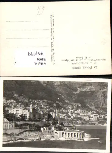 734999 Foto AK Monaco Monte-Carlo Le Tir aux Pigeons et le Casino Cote d Azur