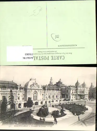 735063 Monaco Monte-Carlo Ensemble du Casino