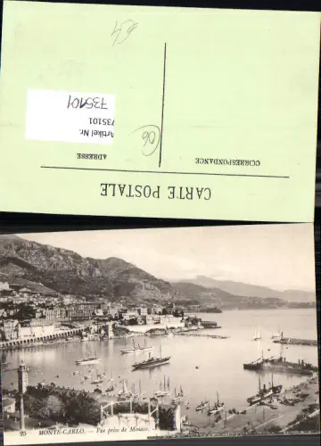 735101 Monaco Monte-Carlo Vue prise de Monaco