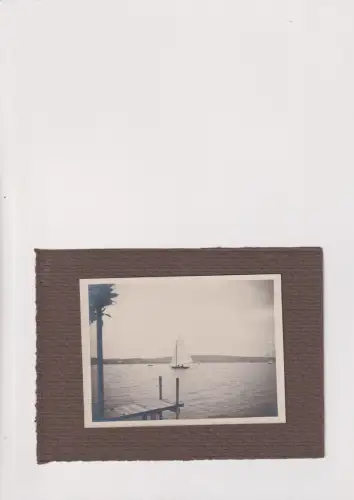 735312 Original Fotografie Segelschiff Starnberg Starnbergersee Tutzing Bernried 1911
