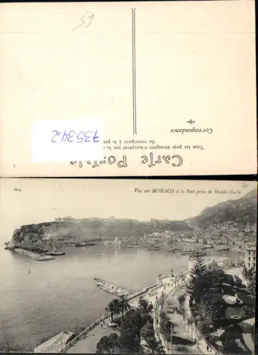 735342 Vue sur Monaco et le Port prise de Monte-Carlo