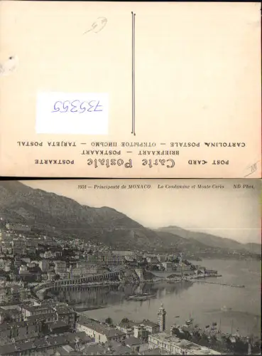 735355 Monaco Monte-Carlo Principaute La Condamine et Monte-Carlo