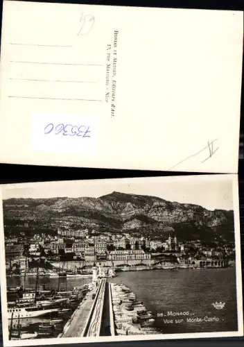 735360 Foto AK Monaco Vue sur Monte-Carlo