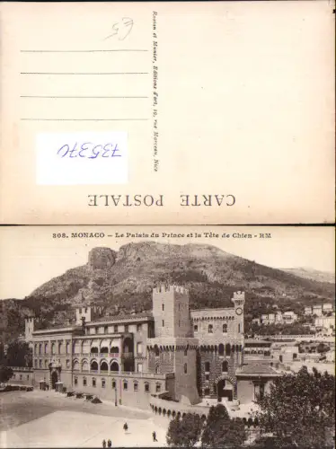 735370 Monaco Monte-Carlo Le Palais du Prince et la Tete de Chien
