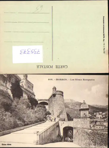 735373 Monaco Monte-Carlo Les Vieux Remparts