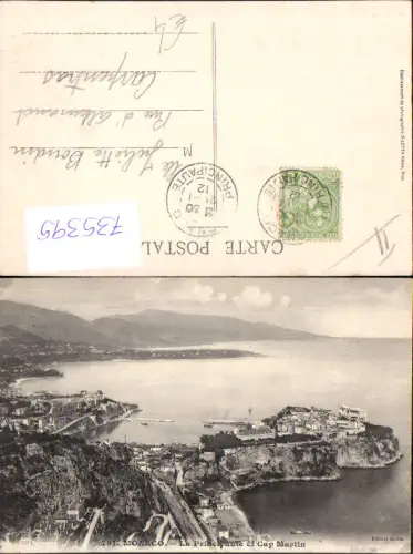 735395 Monaco Monte-Carlo La Principaute et Cap Martin