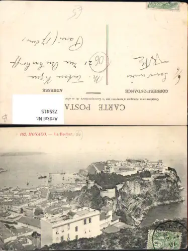 735415 Monaco Monte-Carlo Le Rocher