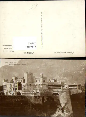735442 Monaco Monte-Carlo Le Palais du Prince