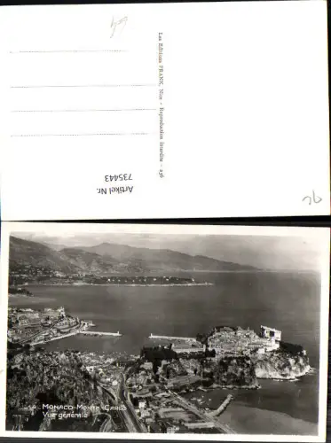 735443 Foto AK Monaco Monte-Carlo Vue generale