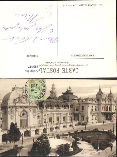 735447 Monaco Monte-Carlo Le Casino pub LL 1200