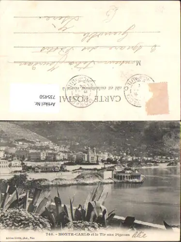 735450 Monaco Monte-Carlo et le Tir aux Pigeons Küste