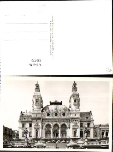 735470 Foto AK Monaco Monte-Carlo Le Casino Cote Sud