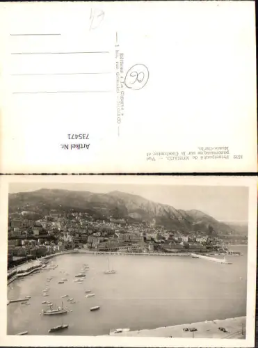 735471 Monaco Principaute Vue panoramique sur la Condamine et Monte-Carlo