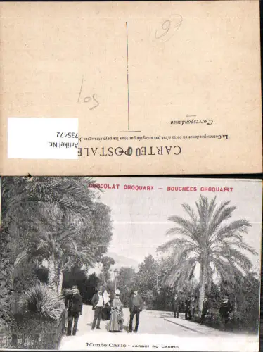 735472 Monaco Monte-Carlo Jardin du Casino Palmen Soldat Uniform