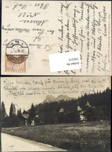 735573 tolle Foto-AK Bad Aussee Grundlsee Villenviertel 1931