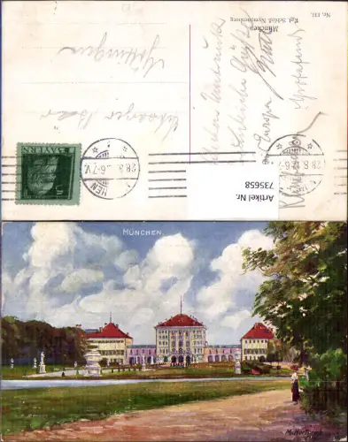 735658 Künstler AK M. Herterich München Munich Schloss Nymphenburg
