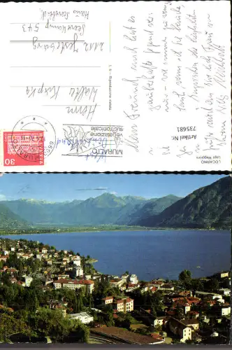 735681 Locarno Lago Maggiore Blick über See