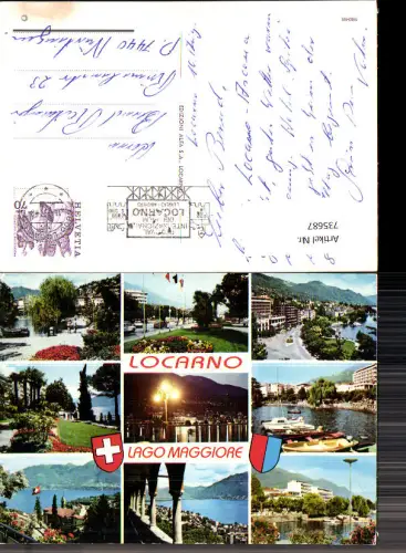 735687 Mehrbild AK Locarno Lago Maggiore Ansichten
