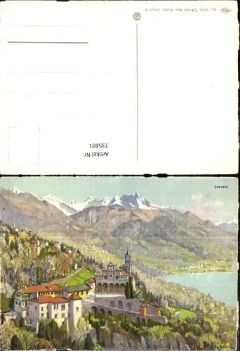 735691 Künstler AK Paul Kutscha Locarno Lago Maggiore Kirche
