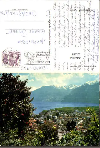 735698 Locarno Lago Maggiore Ansicht mit Bergkulisse