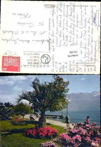 735706 Locarno Lago Maggiore Lungolago Promenade Palme