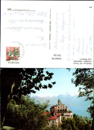 735710 Locarno Lago Maggiore Orselina Madonna del Sasso Kirche