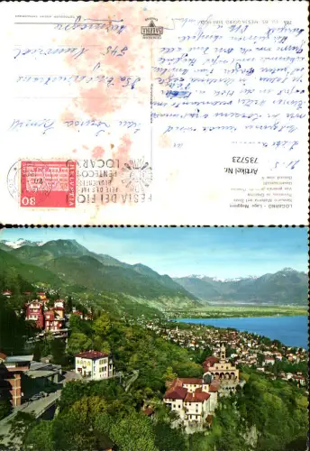 735723 Locarno Lago Maggiore Orselina Santuario Madonna del Sasso Kirche