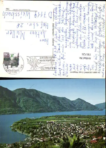 735725 Locarno Lago Maggiore Blick über See