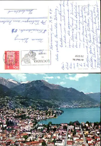 735737 Locarno Lago Maggiore Veduta aerea Ansicht