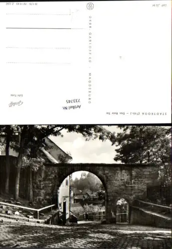733745 Foto AK Stadtroda Thüringen Das Rote Tor