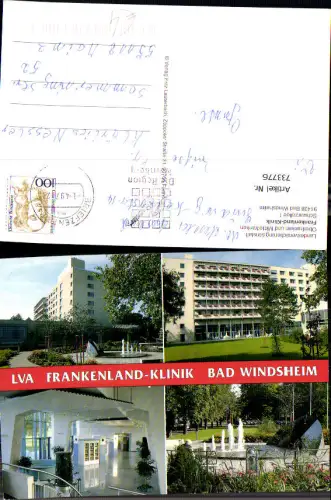 733776 Mehrbild AK Bad Windsheim LVA Frankenland-Klinik