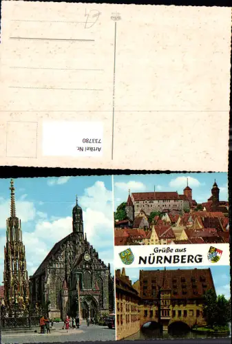 733780 Mehrbild AK Nürnberg Kirche Dom