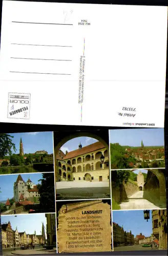 733782 Mehrbild AK Landshut Burg Trausnitz Stadtpfarrkirche