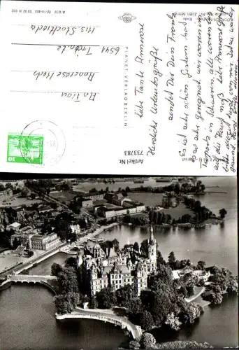 733783 Luftbild Schwerin Schloss