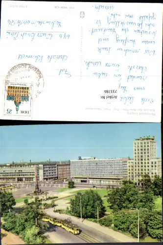 733786 Leipzig Blick zum Karl-Marx-Platz Post Hotel Deutschland
