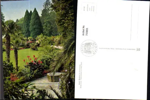 733801 Insel Mainau im Bodensee Blick vom Palmenhain in den Park