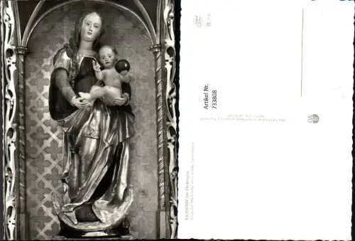 733808 Foto AK Rabenden im Chiemgau Gotische Madonna vom linken Seitenaltar