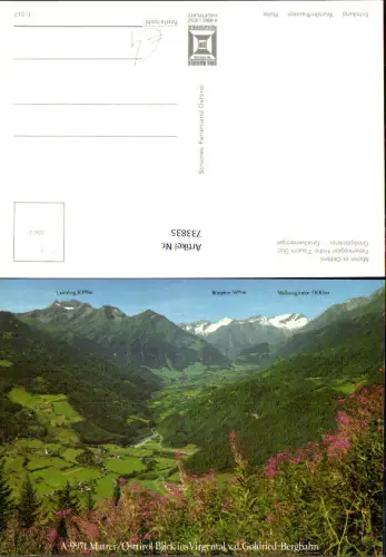 733835 Matrei in Osttirol Blick ins Virgental v. d. Goldried-Bergbahn