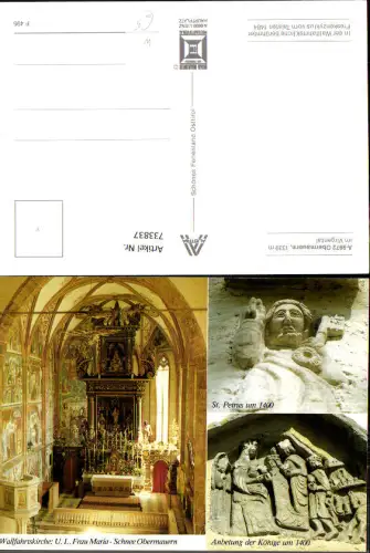 733837 Mehrbild AK Obermauern im Virgental Wallfahrtskirche Inneres
