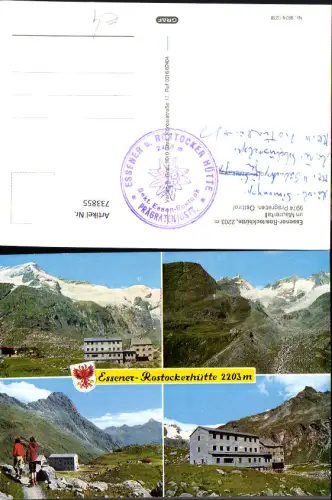 733855 Mehrbild AK Prägraten am Großvenediger Essener-Rostockhütte im Maurertal