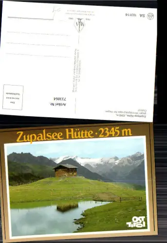 733864 Zupalsee-Hütte geg. Venedigergruppe bei Virgen Osttirol