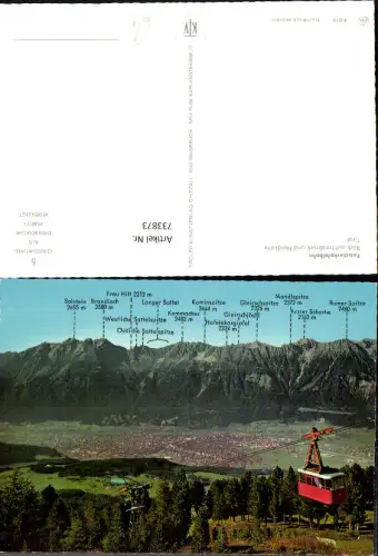733873 Innsbruck Patsch Patscherkofelbahn Nordkette Seilbahn Gondel
